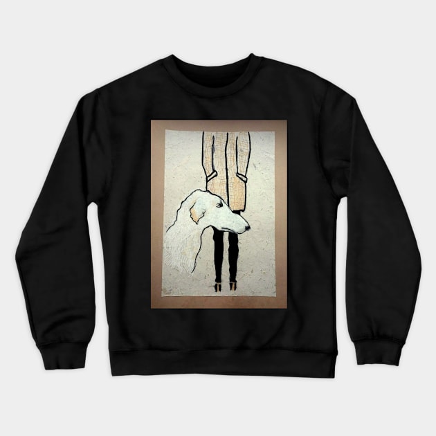 The dog and the girl Crewneck Sweatshirt by Kuhtina